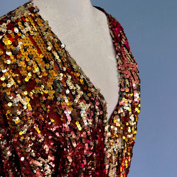 *VINTAGE* Oversized Sequin Tunic - Picture 6 of 6